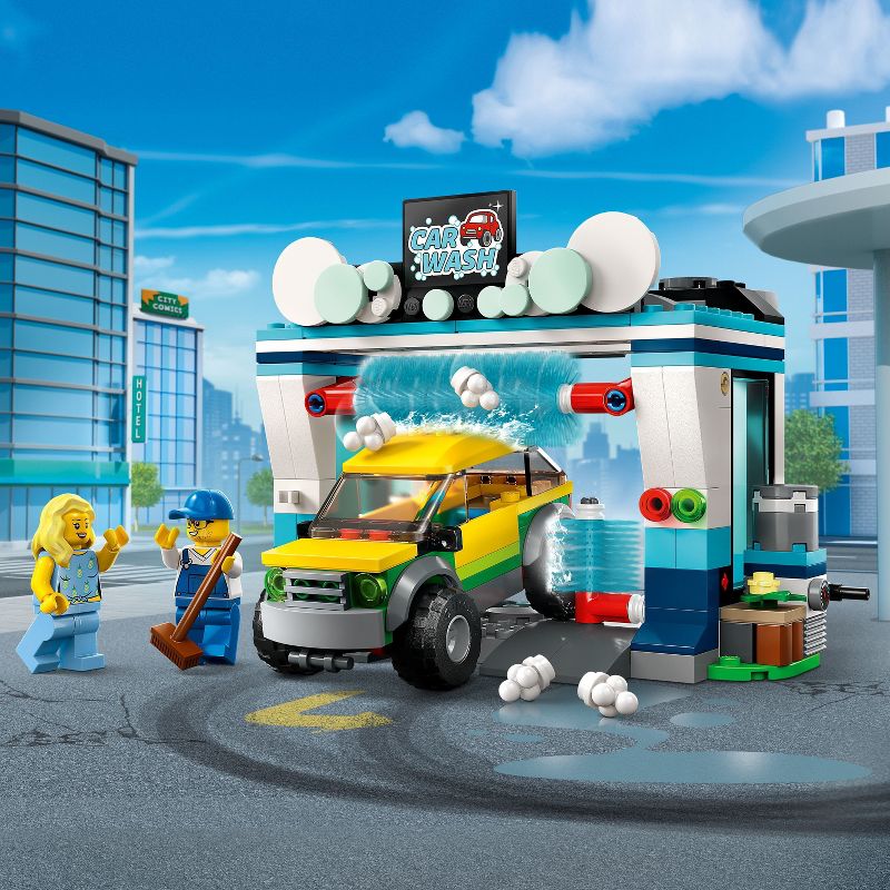 LEGO City Car Wash Pretend Building Toy Set 60362, 4 of 9