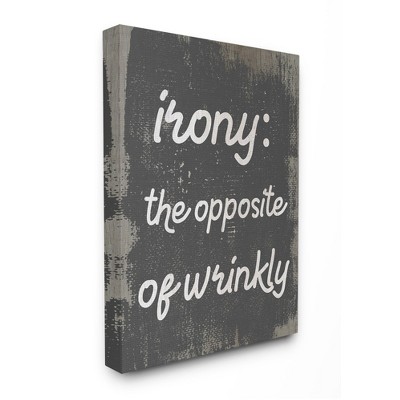 Stupell Industries Irony Definition Wrinkly Laundry Family Home Humor
