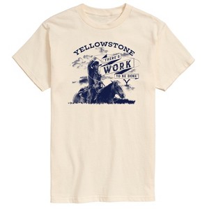 Men's - Yellowstone - There's Work To Be Done Short Sleeve Graphic T-Shirt - 1 of 4