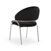 NicBex Modern Accent Chair with Metal Legs, Velvet Contemporary Desk Chair, Living Room Chair for Office, Home, Small Spaces - 3 of 4