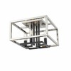 Quadra 4-Light Flush Mount Ceiling Light - Stylish Steel Fixture for Any Room - 2 of 4