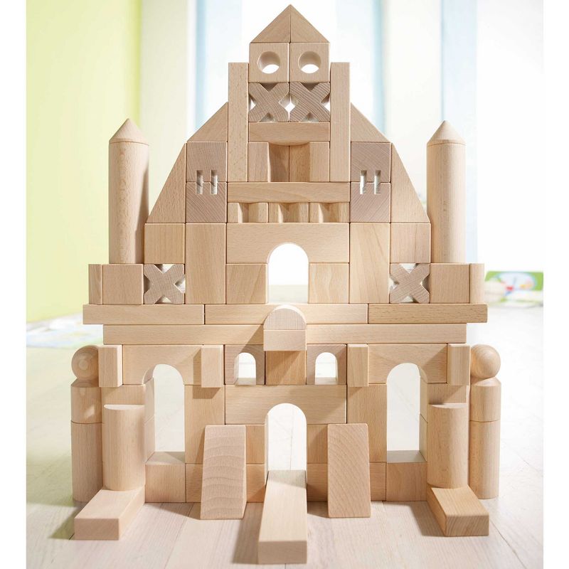 HABA Basic Building Blocks 102 Piece Extra Large Wooden Starter Set (Made in Germany), 2 of 12