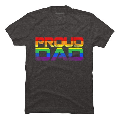 Adult Design By Humans LGBTQ+ Proud Dad Father's Day By KangThien T-Shirt