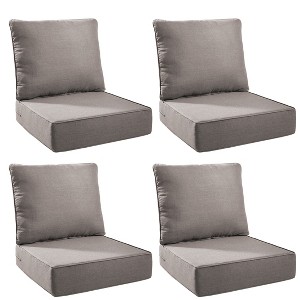 Gymojoy Outdoor Deep Seat Cushion Set 24 x 24 x 6 Inch - 4 Pair - 1 of 4