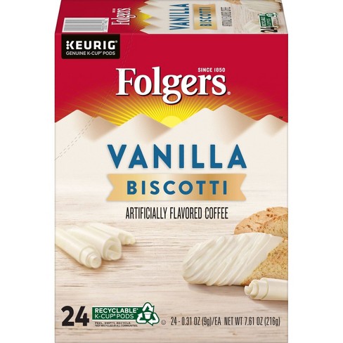 Folgers Vanilla Biscotti Medium Roast Coffee Pods - 24ct - image 1 of 4
