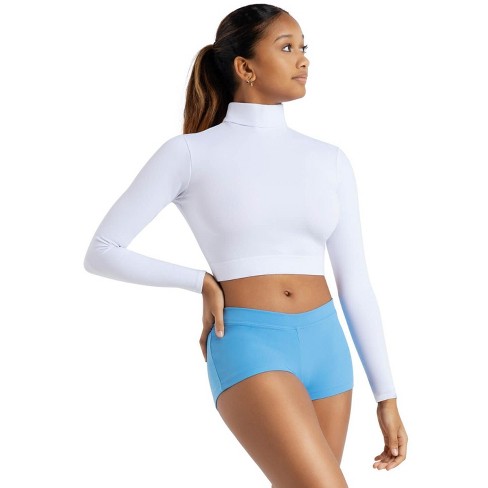 Capezio White Women's Team Basics Long Sleeve Unitard, Small : Target