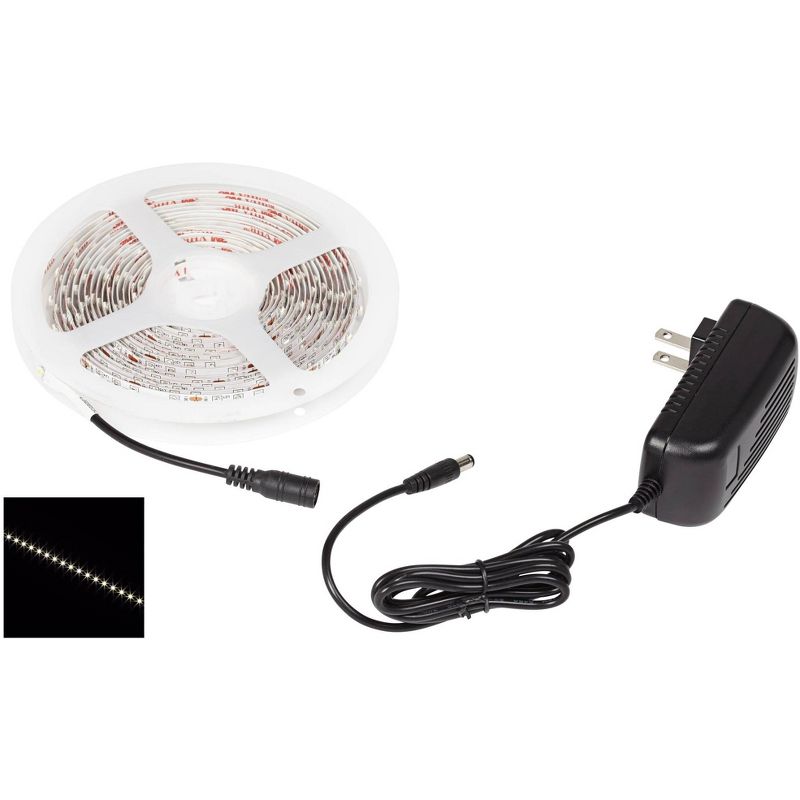 360 Lighting Warm White 16 1/2-Foot Long LED Tape Light Kit, 1 of 8