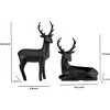 2-Piece Resin Origami Table Top Deer Set Holiday Decor - 3 of 3
