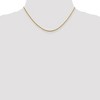Black Bow Jewelry 1.4mm 14k Yellow Gold Diamond Cut Open Franco Chain Necklace - 2 of 4