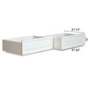 AFI Furnishings Raised Panel Bed Drawer Twin-Full White - 2 of 4