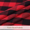 Garvee Buffalo Plaid Gingham Rod Pocket Half Window Cafe Curtains Kitchen Bathroom Window - 4 of 4