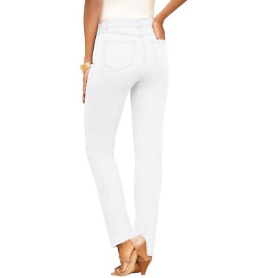 Roaman's Women's Plus Size Petite Iconic Straight Leg Jean