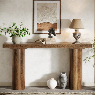 Hommoo 63" Long Rustic Console Table