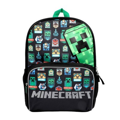 Photo 1 of Minecraft Kids&#39; 16&#34; Backpack - Black