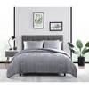 Kate Aurora Modern Accents Jodi Ruffled Embossed 3 Piece Comforter & Pillow Shams Set - 3 of 4