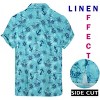 HAPPY BAY Men's Hawaiian Shirts Short Sleeve Button Down Shirt Mens Shirts Linen Effect Casual Beach Holiday Hawaii Shirts for Men - 2 of 4
