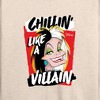 Women's - Disney Villains - Cruella Chillin Like A Villain Lightweight French Terry Wide Neck Long Sleeve Shirt - 2 of 4