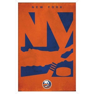 Trends International NHL New York Islanders - Logo 25 Framed Wall Poster Prints - 1 of 4