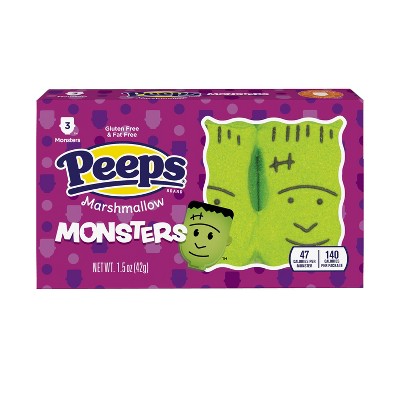 Peeps Halloween Marshmallow Monsters - 1.5oz/3ct