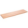 vidaXL Wall Shelf Light Brown 39.4 in.x11.8 in.x0.8 in. Treated Solid Wood Oak - 2 of 4