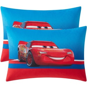 Lightning McQueen Kids Bed Pillow Pack w/ Removable Pillowcase - 1 of 4