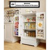 LunaLulinlk 41" H Pantry Cabinet with 2 Doors and 1 Drawer, Solid and Sturdy, Storage Cabinet for Entryway, Kitchen - White - 2 of 4
