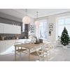Elegant Lighting Baxter 1 Light Chrome Pendant With Frosted White Glass - 2 of 4