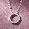 Pure Collection by Ross-Simons 0.10 ct. t.w. Diamond Eternity Circle Necklace in Sterling Silver - 4 of 4