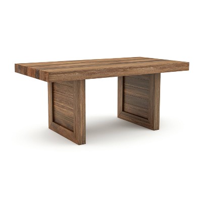 68" Hoverton Rectangle Mango Wood Dining Table - Furniture Of America: Seats 6, Double Pedestal