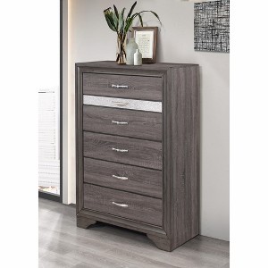 Sapphtopaz Retro Drawer Dresser for Bedroom, Wooden Closet Organizers and Storage with Handles Storage Cabinet for Bedroom, Entryway - 1 of 4