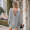 Women's Heathered Knit Mini Sweater Dress - Cupshe - 2 of 4