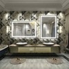 Apmir Super Bright Front & Back LED Lighted Anti-Fog Tempered Glass Bathroom/Vanity Mirror with ETL & 3-Year Warranty - 3 of 4
