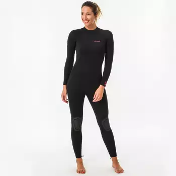 Decathlon Olaian Surf 4/3 Mm Back Zip Neoprene Wetsuit Women's - Small, Black : Target