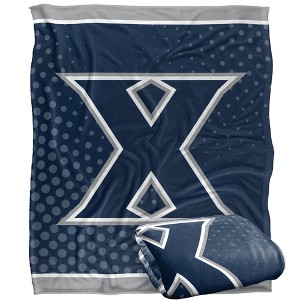 Xavier University Logo Dots Silky 50x60 Blanket, 1 Sided - 1 of 4