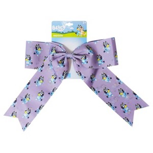 Bluey Premium Large Long Tail Hair Bow with Alligator Clip - 1 of 4