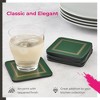 Pimpernel Classic Emerald Coasters, Set of 6,4.13" Square - 3 of 4