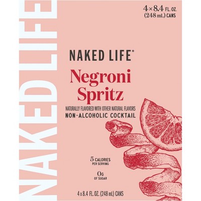 NAKED LIFE Non-Alcoholic Negroni - 4pk/8.4 fl oz Cans