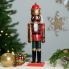 Northlight  Nutcracker King Christmas Figure - 14.25" - Red and Green - 2 of 4