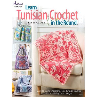 Learn Tunisian Crochet in the Round - by  Sandy Walker (Paperback)