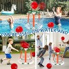 Skirfy Pool Basketball Toys, Floating Swimming Pool Basketball Hoop for Pool Games Poolside Water Basketball Hoop,Green - 3 of 4