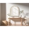 Elegant Lighting Arch Cornhusk Mirror 36x42 in Linen White - 2 of 4
