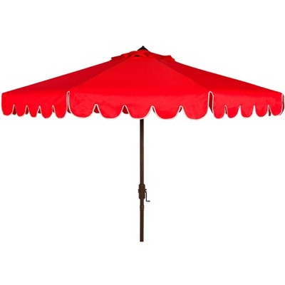 Venice Single Scallop 9Ft Crank Push Button Tilt Umbrella - PAT8010 - Safavieh