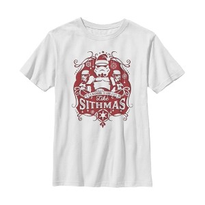 Boy's Star Wars Christmas Looking Like Sithmas T-Shirt - 1 of 4