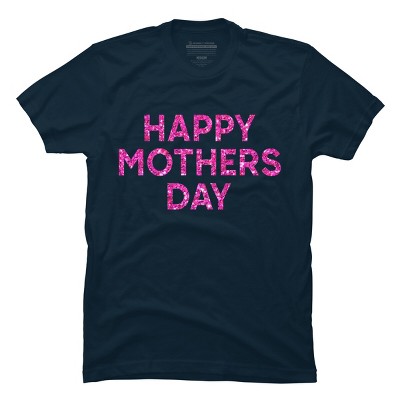 Men's Design By Humans Happy Mother's Day Confetti Text By MeowShop T-Shirt