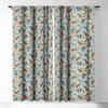 Ninola Design Citrus fruits Summer Blue 84" x 50" Single Panel Room Darkening Window Curtain - Deny Designs - 3 of 4