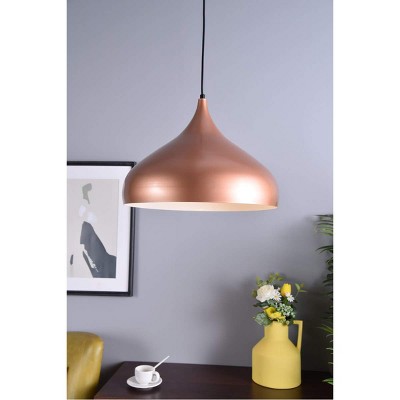 Modern Honey Gold Aluminum Pendant Light