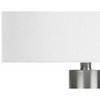 Monarch Specialties Lighting 28inchH Table Lamp Nickel Metal Ivory / Cream Shade Contemporary - 4 of 4