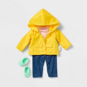 14" Raincoat Baby Doll Outfit - Gigglescape™ - 1 of 4