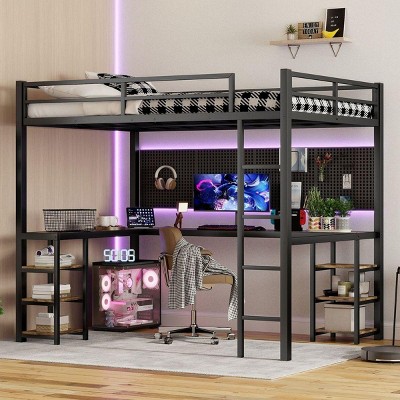 Streamdale Full XL Loft Bed with Desk & Storage