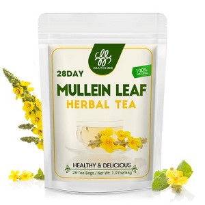 MM IMatchme Natural Organic Mullein Tea for Respiratory Health, 28 Tea Bags - 1 of 4